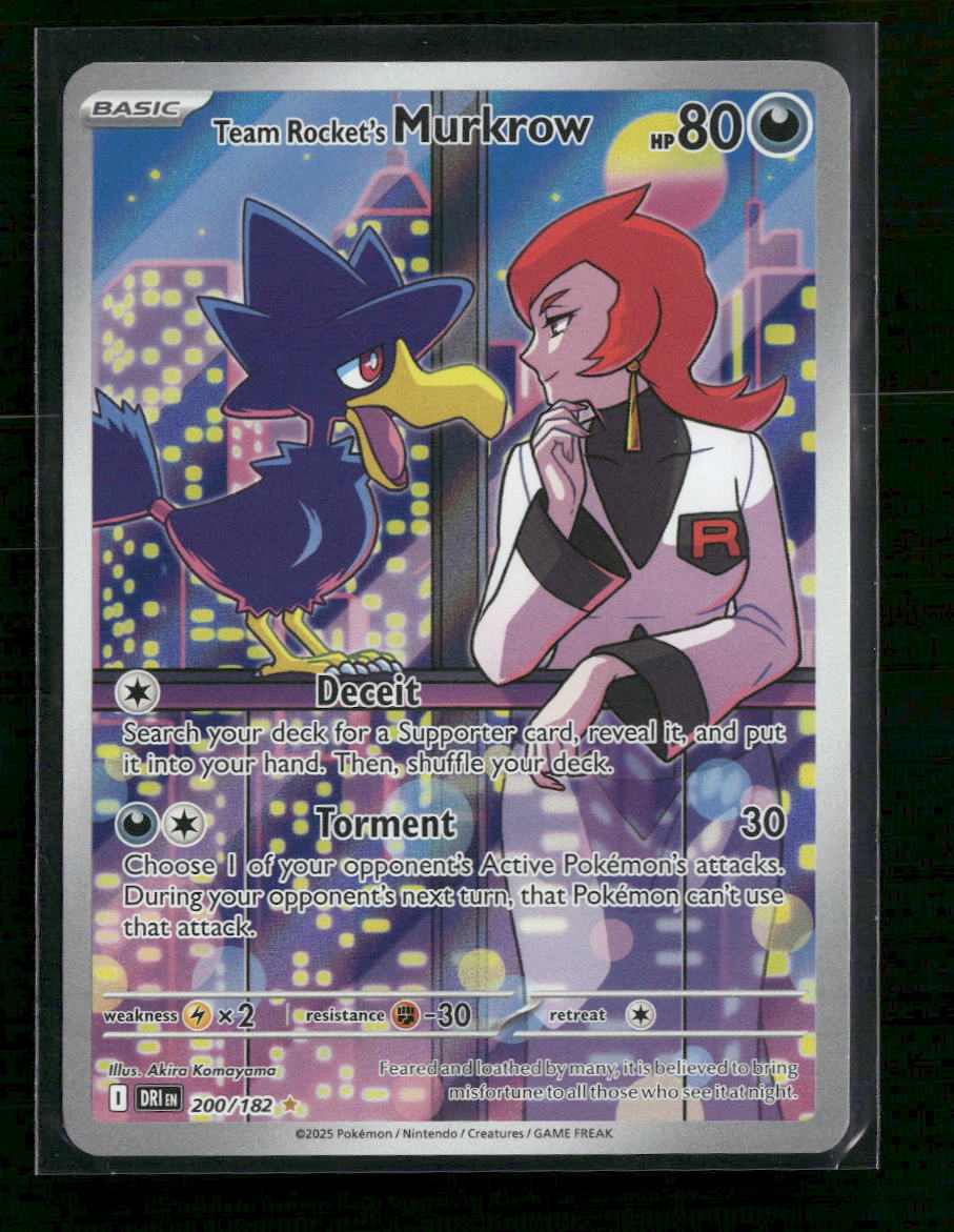 SV10: Destined Rivals Team Rocket's Murkrow #200/182