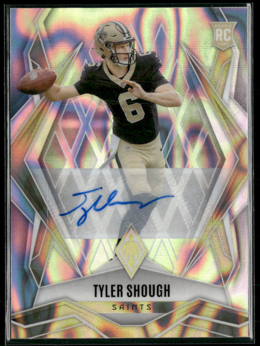 2025 Panini Phoenix Base Rookie Autographs Lava Prizm Tyler Shough Rookie Auto