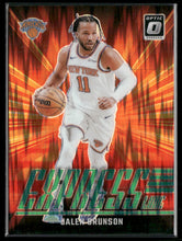 2024-25 Donruss Optic Express Lane Green Shock Jalen Brunson #/149 #21