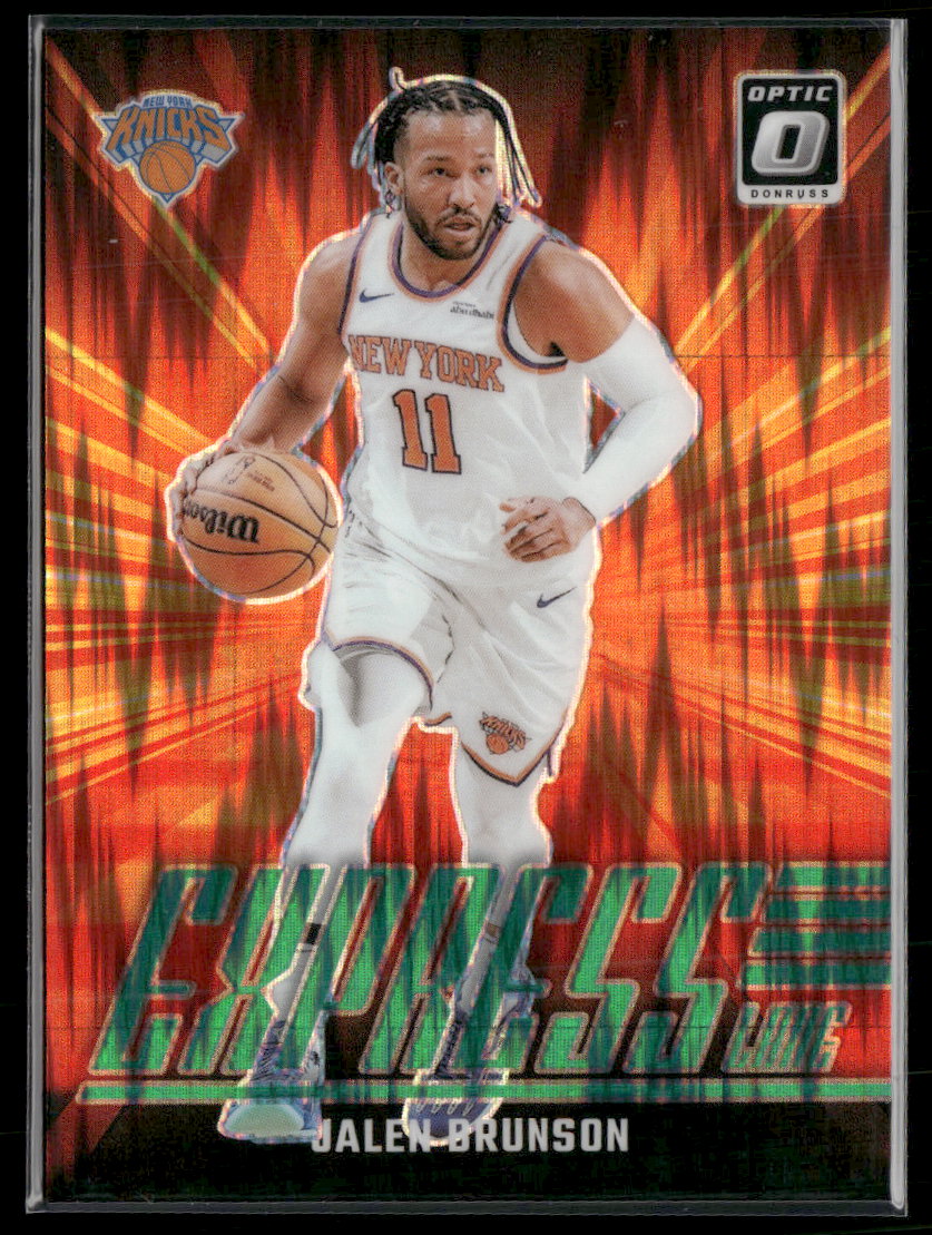 2024-25 Donruss Optic Express Lane Green Shock Jalen Brunson #/149 #21