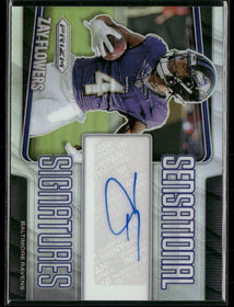 2025 Panini Prizm Sensational Signatures Zay Flowers #/149 Auto #SEN-ZFS
