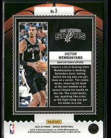2023-24 Panini Mosaic Jam Masters Victor Wembanyama #3