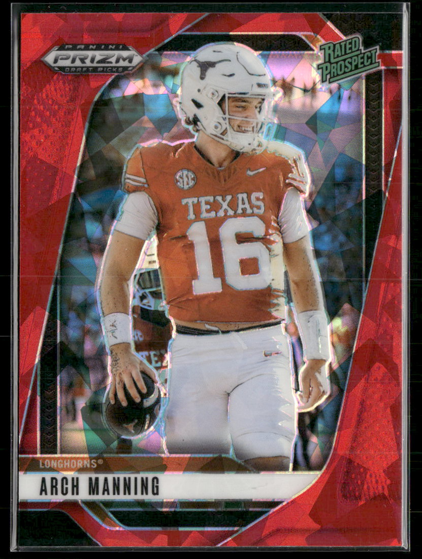 2025 Panini Prizm Draft Picks Prizms Red Ice Arch Manning #166