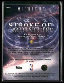 2025-26 Topps Stroke of Midnight Autographs Rookies Daybreak Kam Jones /5