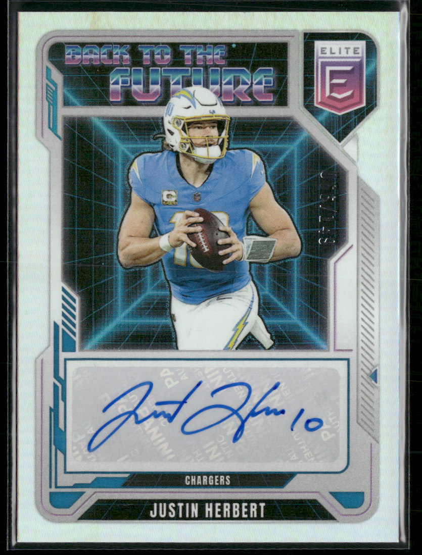 2025 Donruss Elite Back to the Future Signatures Justin Herbert /149 BFS-JHT