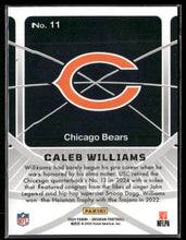 2024 Panini Obsidian Atomic Initials Caleb Williams #11
