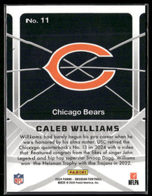 2024 Panini Obsidian Atomic Initials Caleb Williams #11