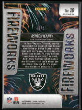 2025 Panini Prizm Fireworks Purple Power Ashton Jeanty #/49 #10