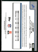 2025 Topps Chrome Blue Refractor Jared Goff #/150 #102