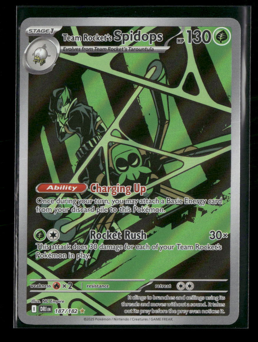 SV10: Destined Rivals Team Rocket's Spidops #187/182