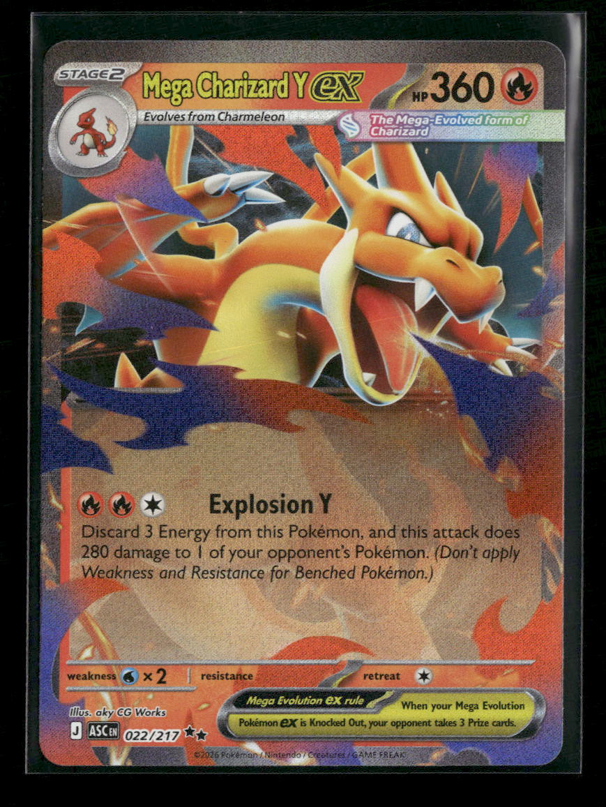 ME: Ascended Heroes Mega Charizard Y ex #022/217
