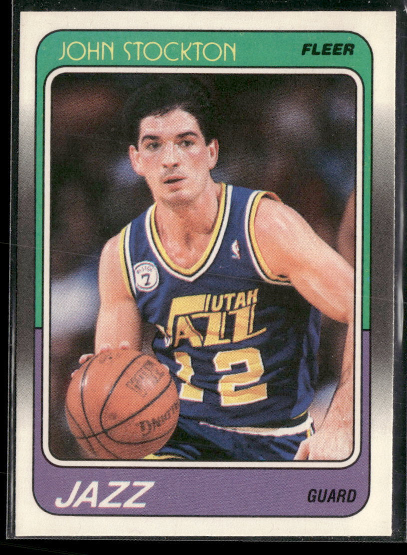 1988-89 Fleer John Stockton Rookie #115