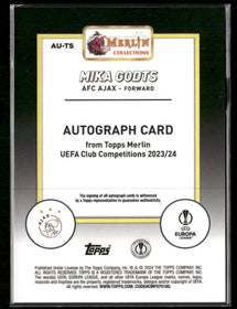 2023-24 Merlin UEFA Club Competitions Autographs Mika Godts Auto #AU-TS