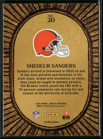 2025 Panini Mosaic Micro Mosaic Shedeur Sanders #20