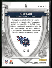 2025 Panini Rookies & Stars Crusade Red Cam Ward #/99 #22