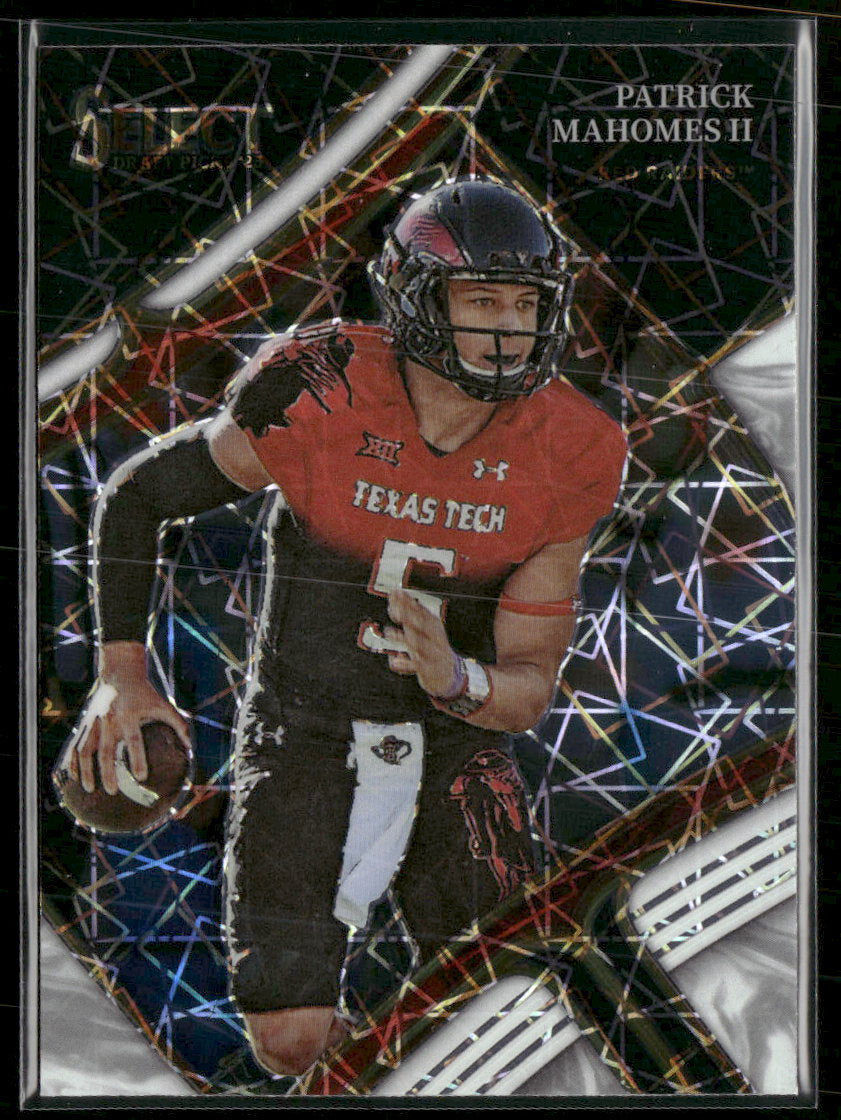 2023 Panini Select Draft Picks White Lazer Prizm Patrick Mahomes II #126