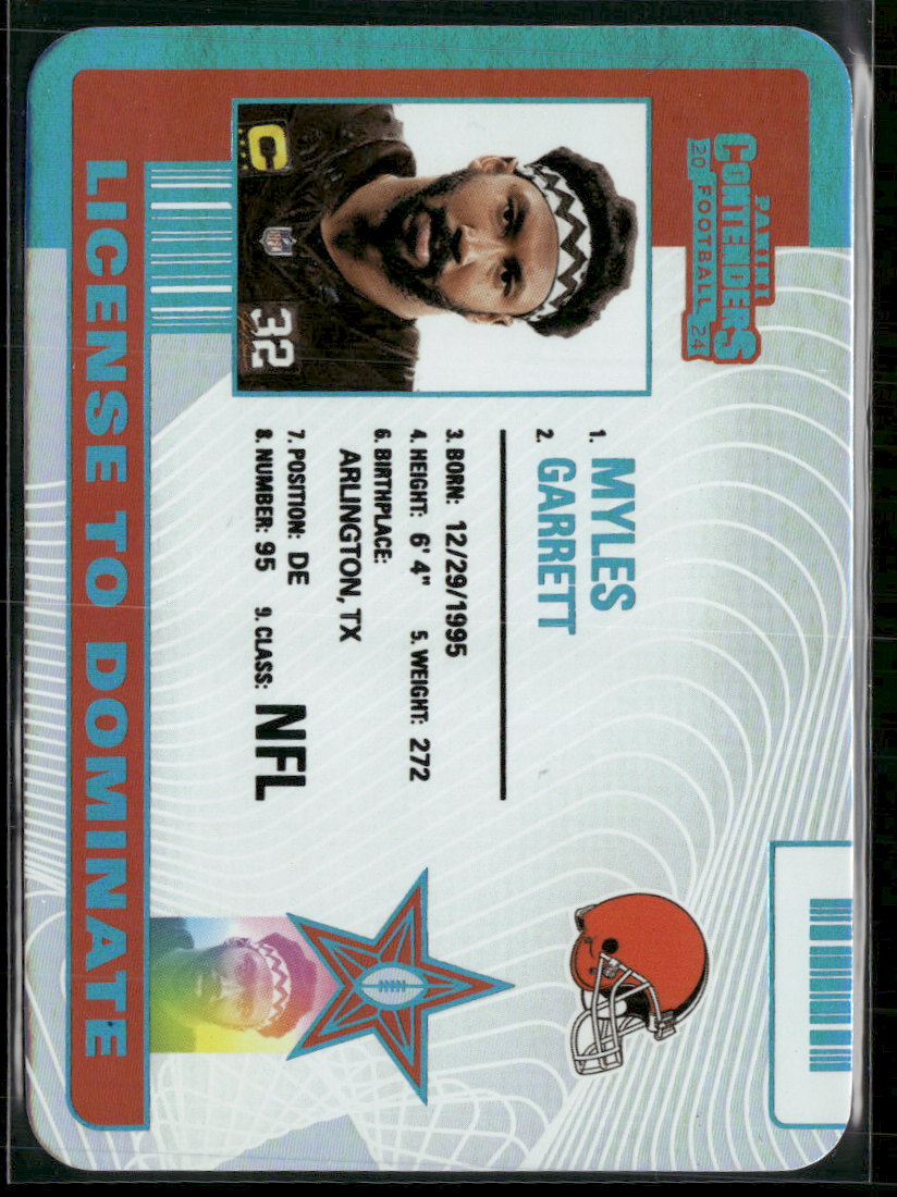 2024 Panini Contenders License to Dominate Myles Garrett #29
