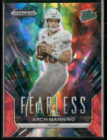 2024 Panini Prizm Draft Picks Fearless Red Ice Arch Manning #F-AM