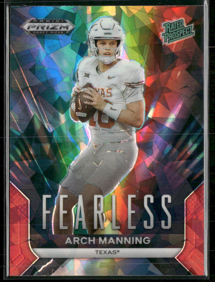 2024 Panini Prizm Draft Picks Fearless Red Ice Arch Manning #F-AM