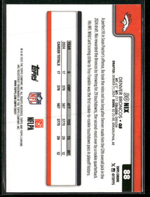 2025 Topps Chrome Purple Lava Bo Nix #/75 #88