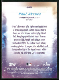 2025 Topps Update Mystical Paul Skenes #MYS-22