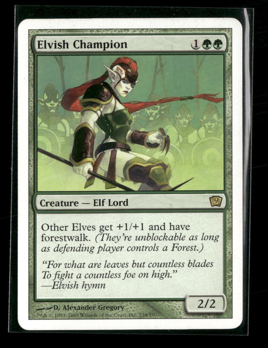 9th Edition Elvish Champion #761 *Damaged*
