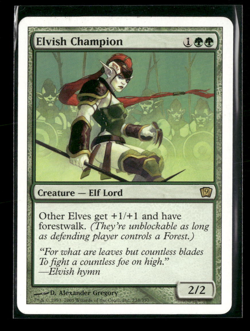 9th Edition Elvish Champion #761 *Damaged*