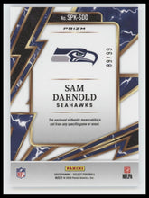2025 Panini Select Sparks White Prizm Sam Darnold #/99 #SPK-SDD