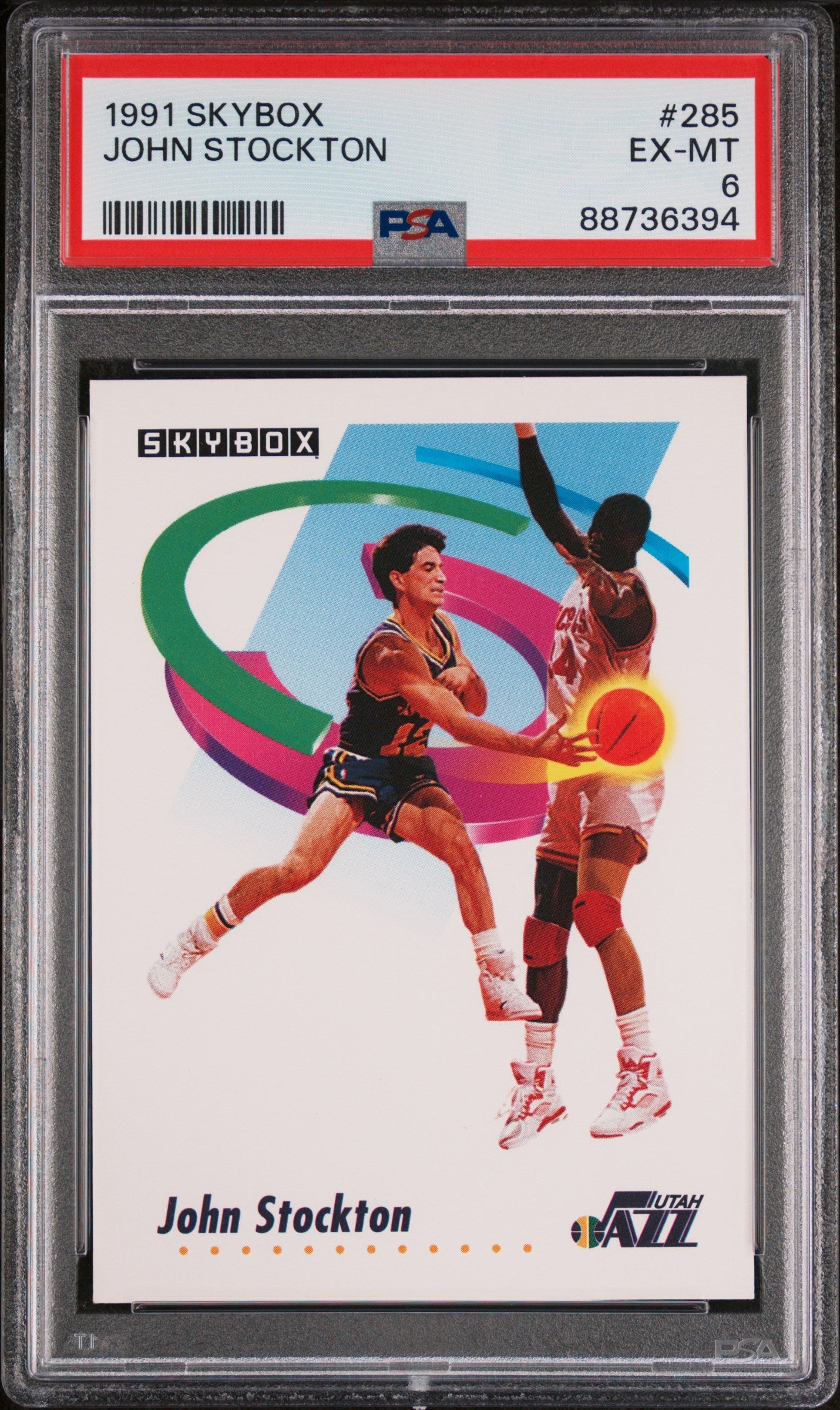 1991 Skybox John Stockton 6 PSA #285
