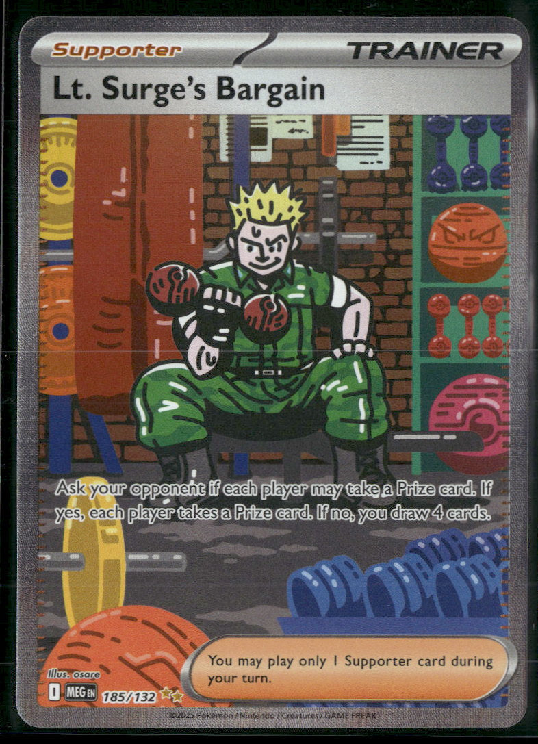 ME01: Mega Evolution Lt. Surge's Bargain #185/132