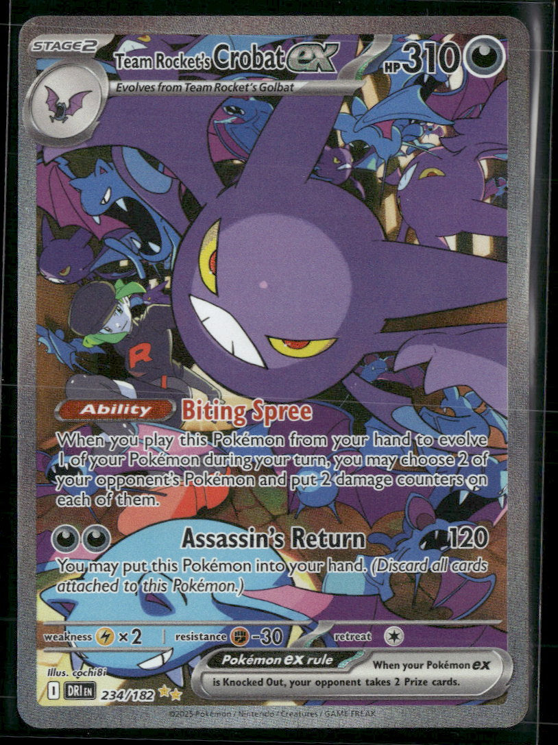 SV10: Destined Rivals Team Rocket's Crobat ex #234/182