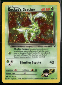Gym Heroes Rocket's Scyther #013/132 (Damaged)