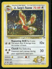 Gym Heroes Lt. Surge's Fearow #007/132 (Damaged)