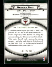 2008-09 Topps Treasury Refractors Bronze Derrick Rose Rookie #/2008 #101