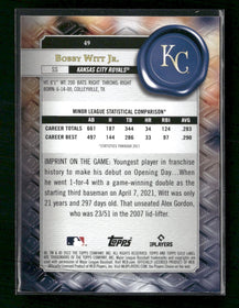 2022 Topps Gold Label Bobby Witt Jr. #49