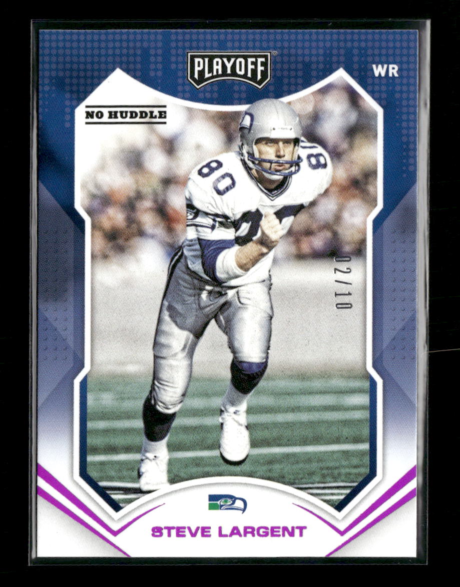 2021 Panini Playoff No Huddle Steve Largent #/10 #200