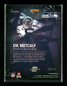2021 Panini Contenders Optic Optic Illusion Black Scope DK Metcalf #/25 #OI-DKM