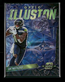 2021 Panini Contenders Optic Optic Illusion Black Scope DK Metcalf #/25 #OI-DKM