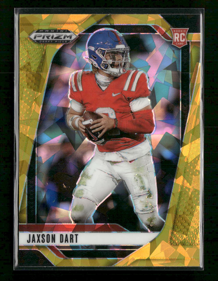 2025 Panini Prizm Draft Picks Prizms Gold Ice Jaxson Dart #90