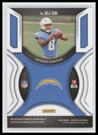 2025 Panini Certified New Generation Mirror Red Omarion Hampton #/99 #NGJ-OHN