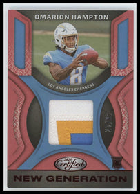 2025 Panini Certified New Generation Mirror Red Omarion Hampton #/99 #NGJ-OHN