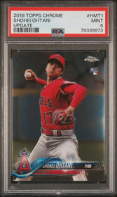 2018 Topps Chrome Update Shohei Ohtani Rookie PSA 9 #HMT1