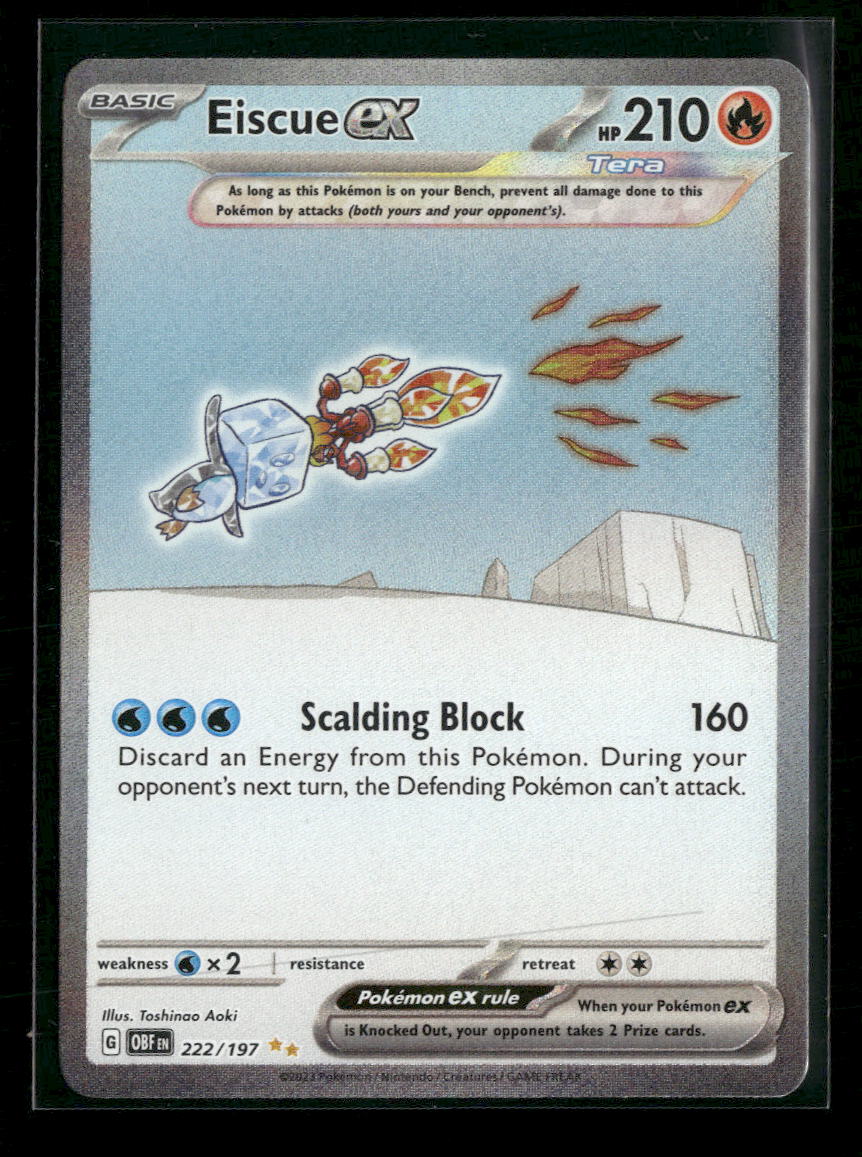 SV03: Obsidian Flames Eiscue ex #222/197