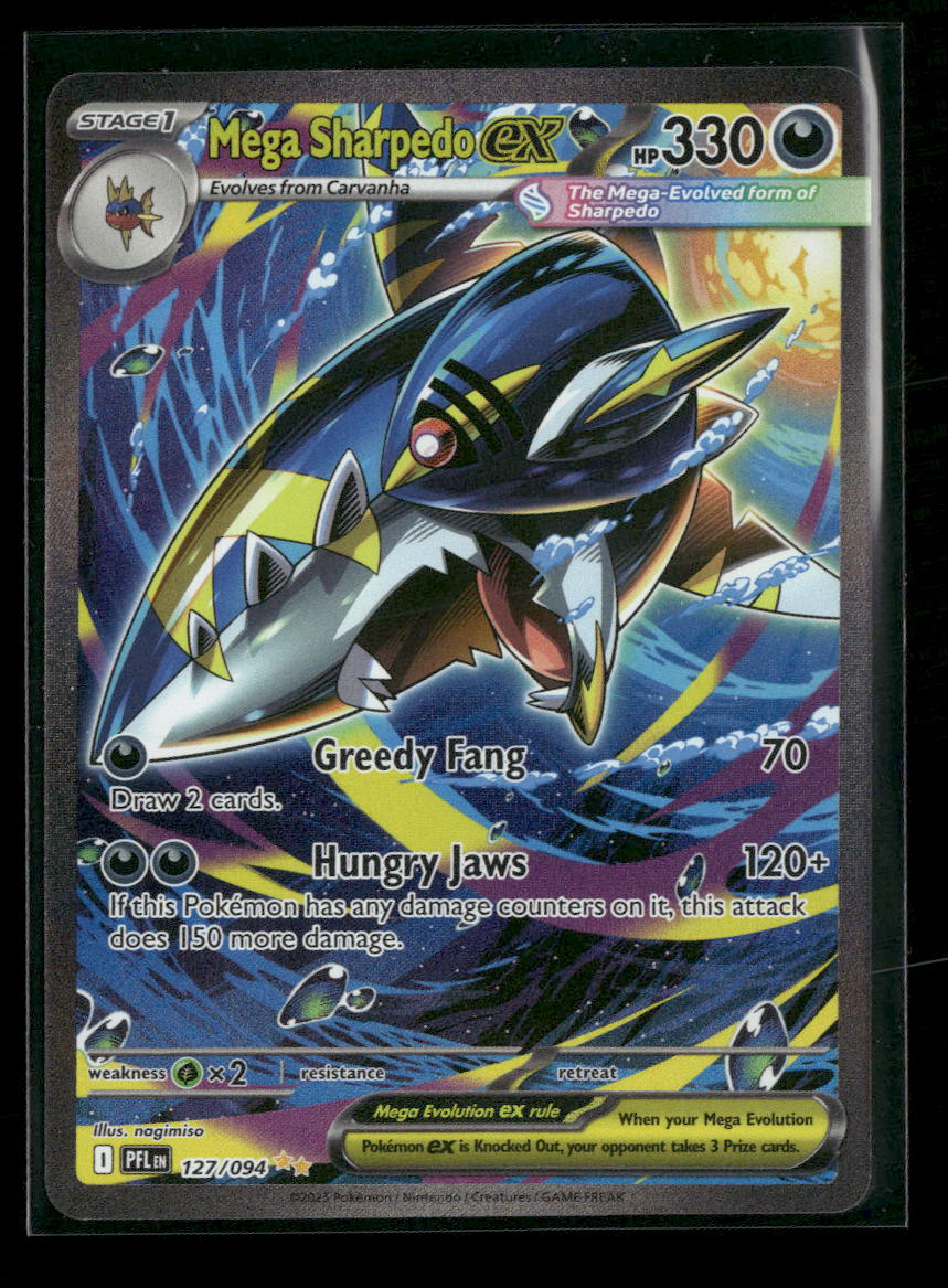 ME02: Phantasmal Flames Mega Sharpedo ex #127/094