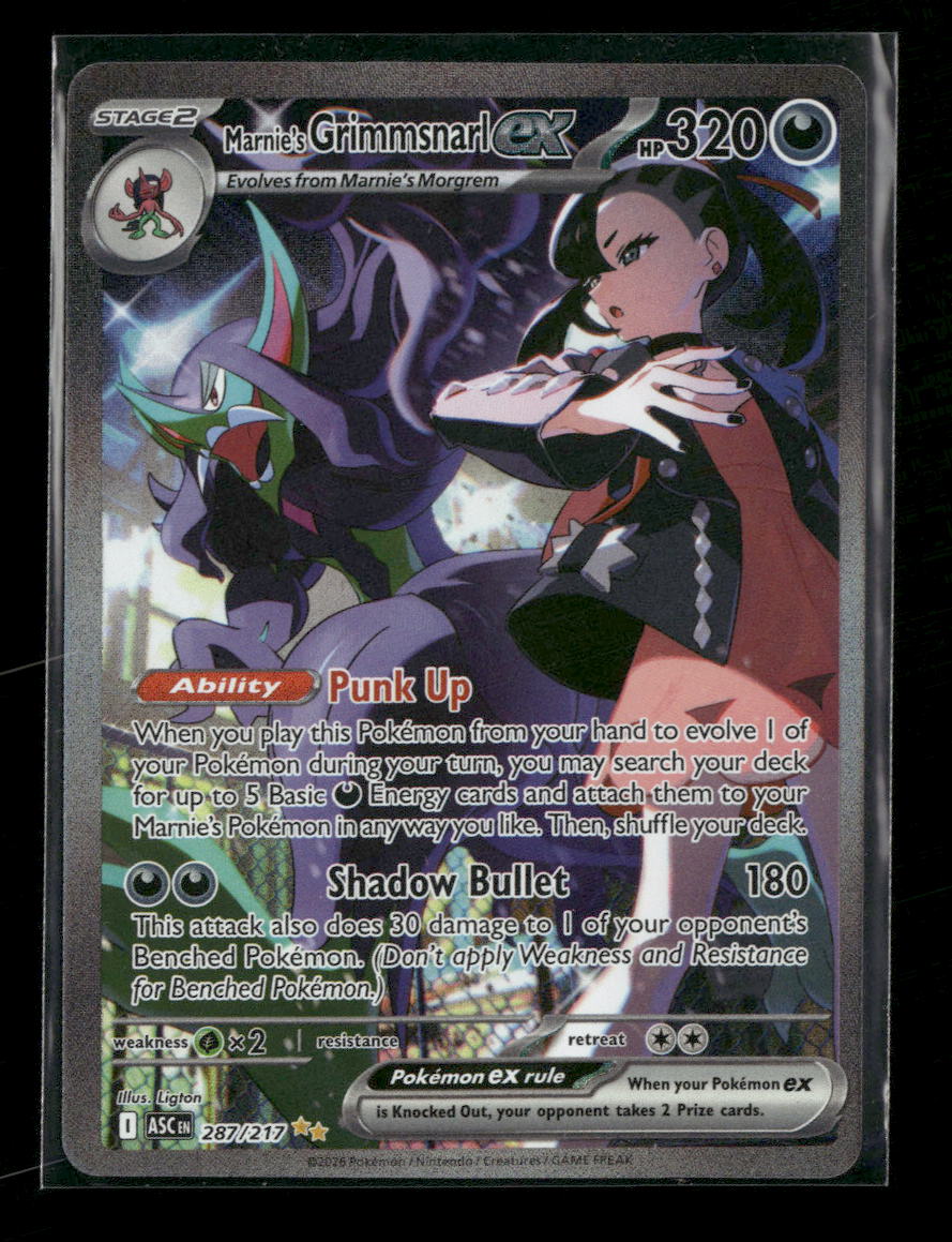ME: Ascended Heroes Marnie's Grimmsnarl ex #287/217