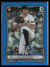 2026 Bowman Chrome Mojo Blue Refractors Cam Schlittler Rookie #/150 #53