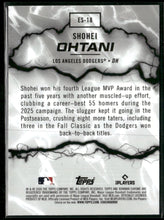2026 Bowman Electric Sluggers Shohei Ohtani #ES-18