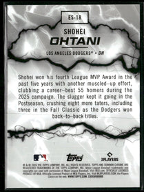 2026 Bowman Electric Sluggers Shohei Ohtani #ES-18