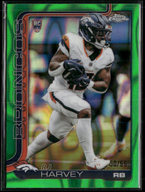 2025 Topps Green Lava Refractor RJ Harvey Rookie /99 #330