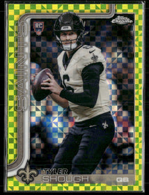 2025 Topps Chrome Lime Green X-Fractor Tyler Shough Rookie #398